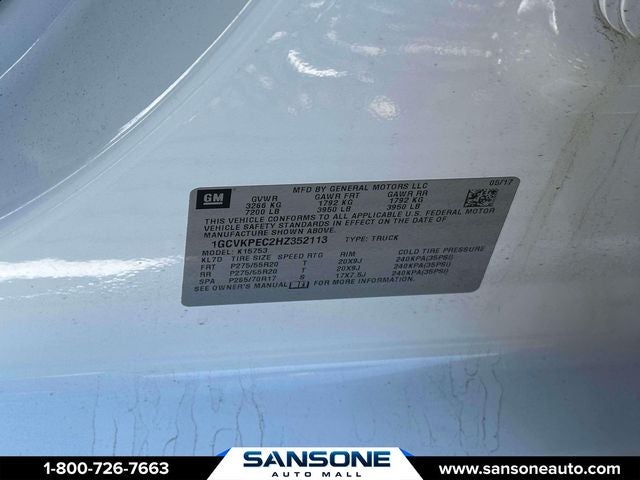 2017 Chevrolet Silverado 1500 Custom