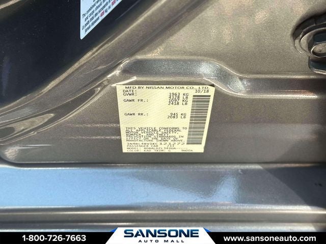 2019 Nissan Altima 2.5 S