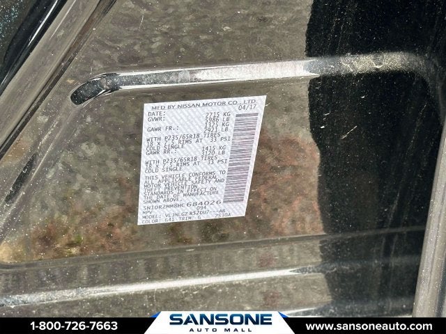 2017 Nissan Pathfinder SL