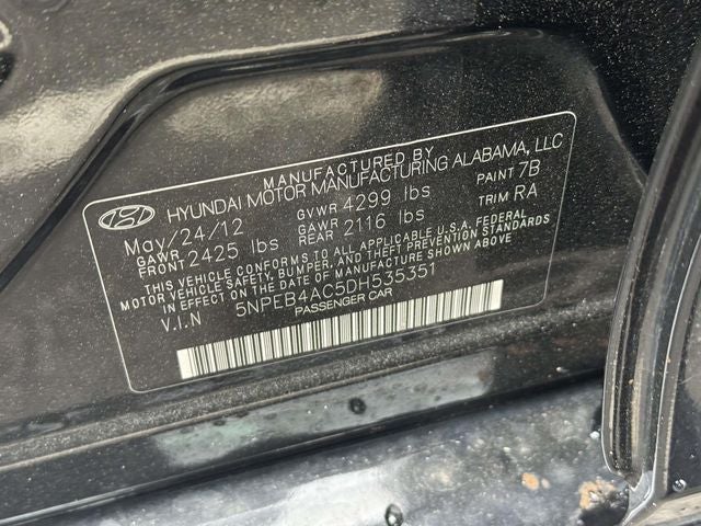 2013 Hyundai Sonata GLS