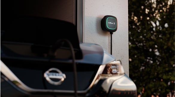 Nissan EV connected and charging with a Wallbox charger | Sansone Nissan in Woodbridge NJ