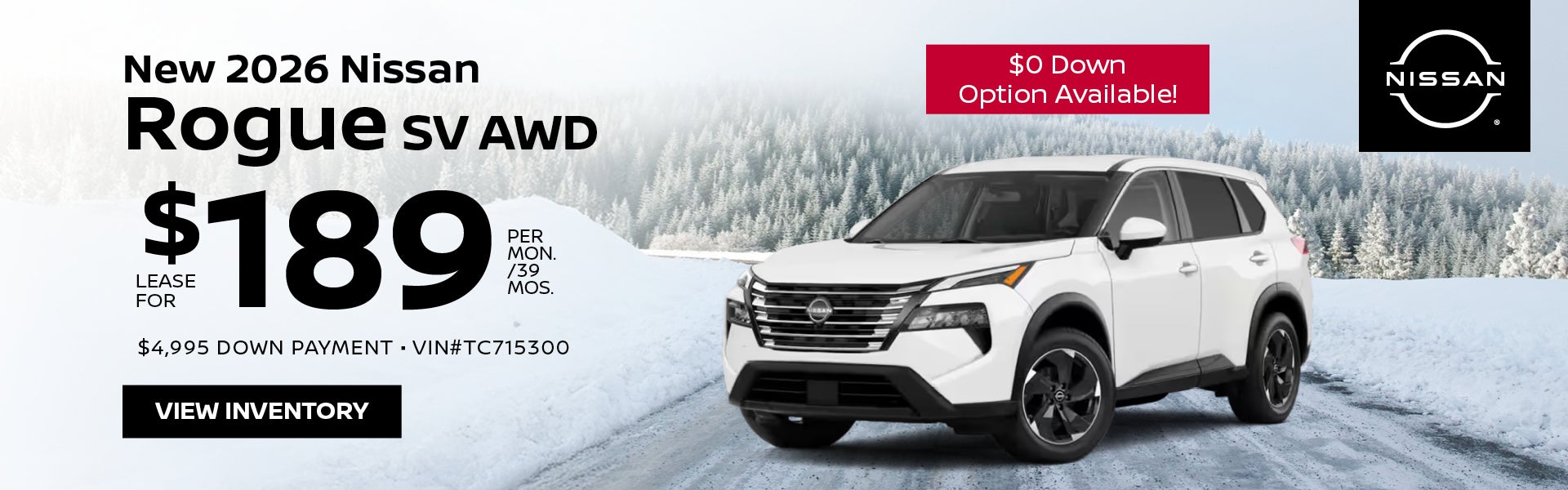 New 2026 Nissan Rogue SV AWD
