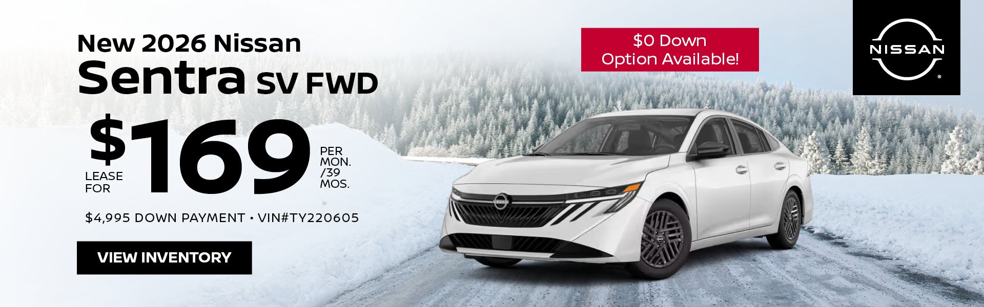 New 2026 Nissan Sentra SV FWD