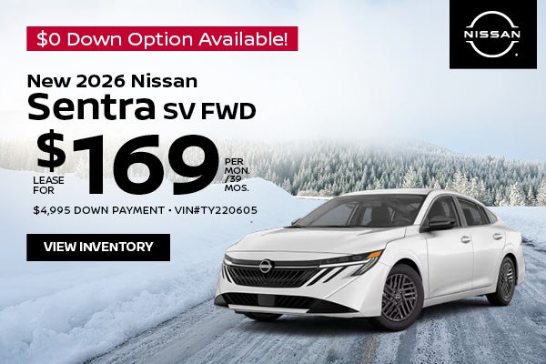 New 2026 Nissan Sentra SV FWD