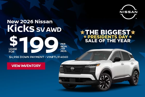 New 2026 Nissan Kicks SV AWD