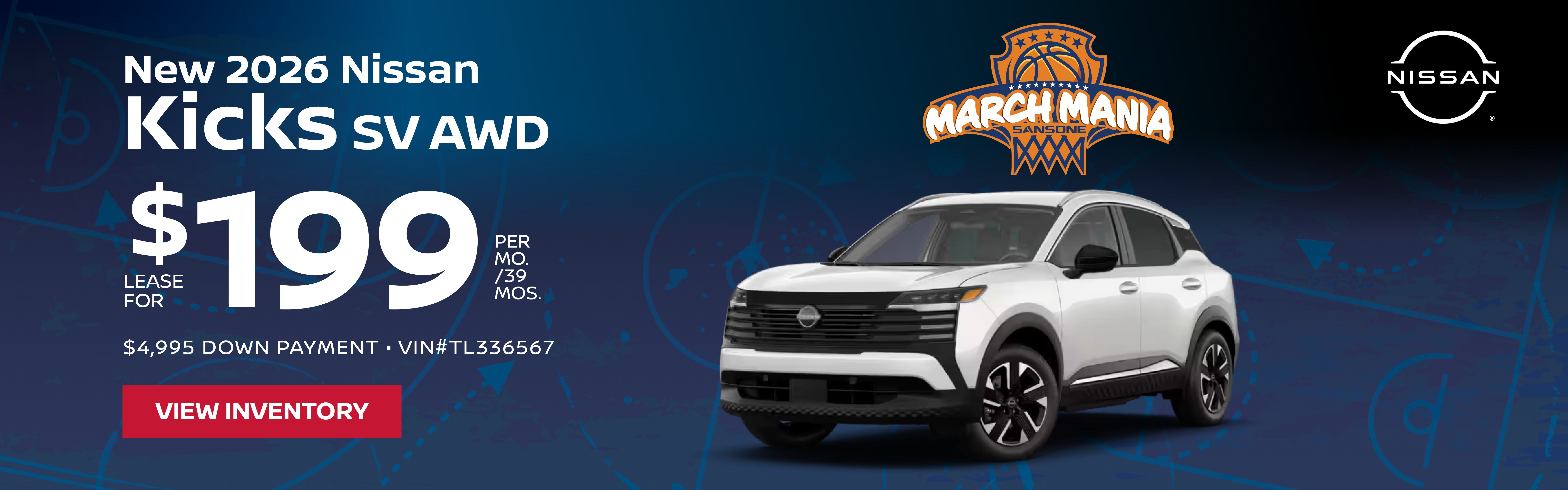 New 2026 Nissan Kicks SV AWD