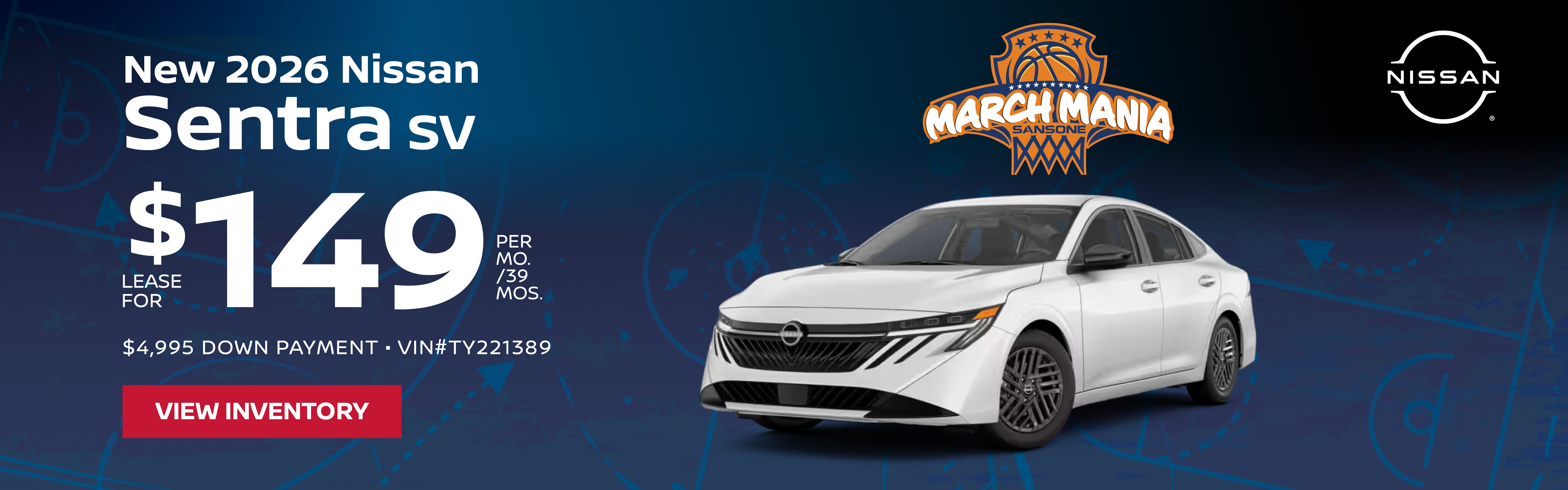 New 2026 Nissan Sentra SV 