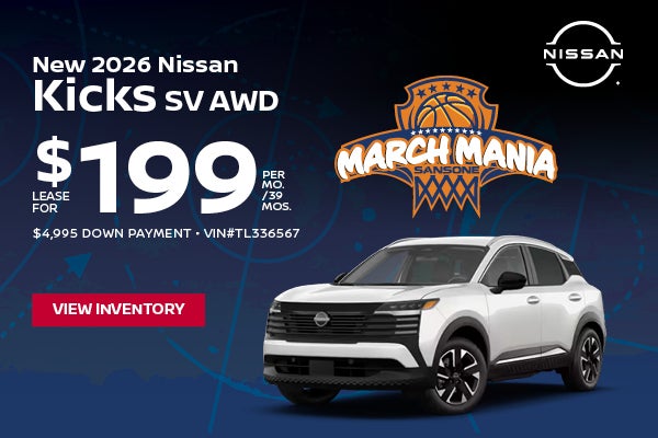 New 2026 Nissan Kicks SV AWD