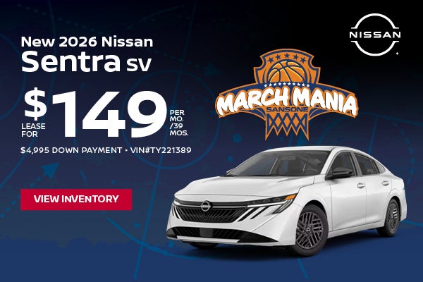 New 2026 Nissan Sentra SV 