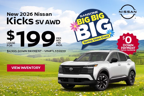 New 2026 Nissan Kicks SV AWD