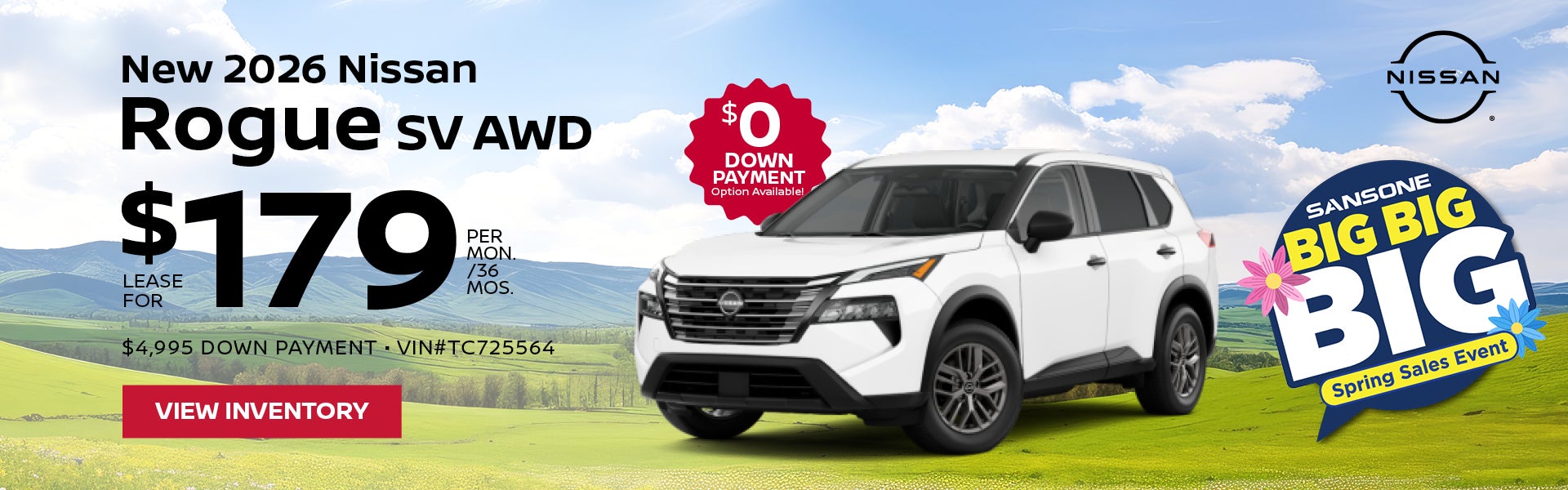 New 2026 Nissan Rogue SV AWD
