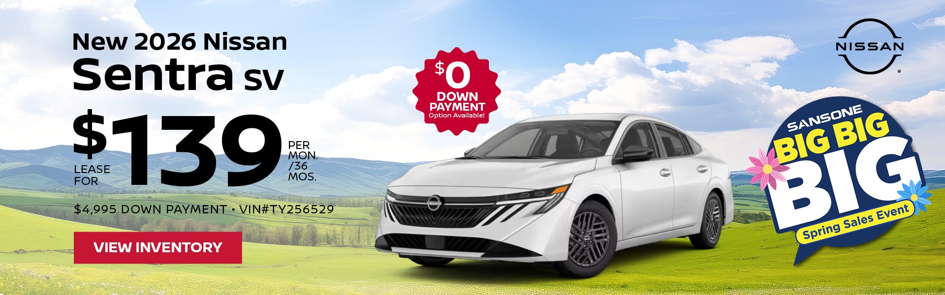 New 2026 Nissan Sentra SV 