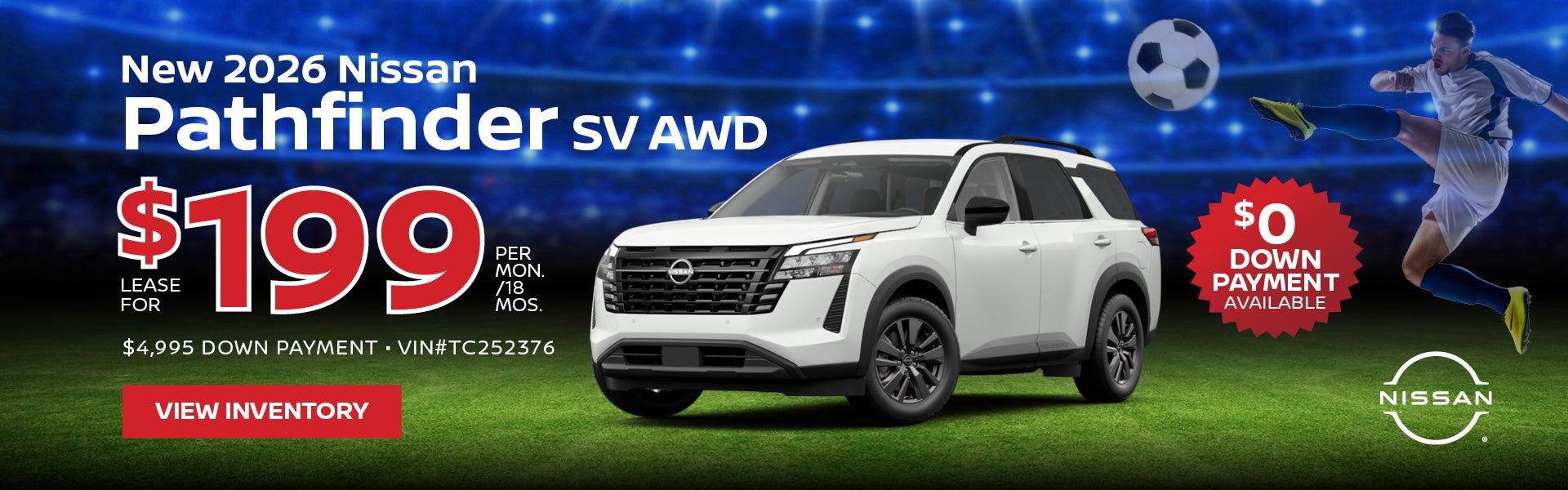 New 2026 Nissan Pathfinder SV AWD