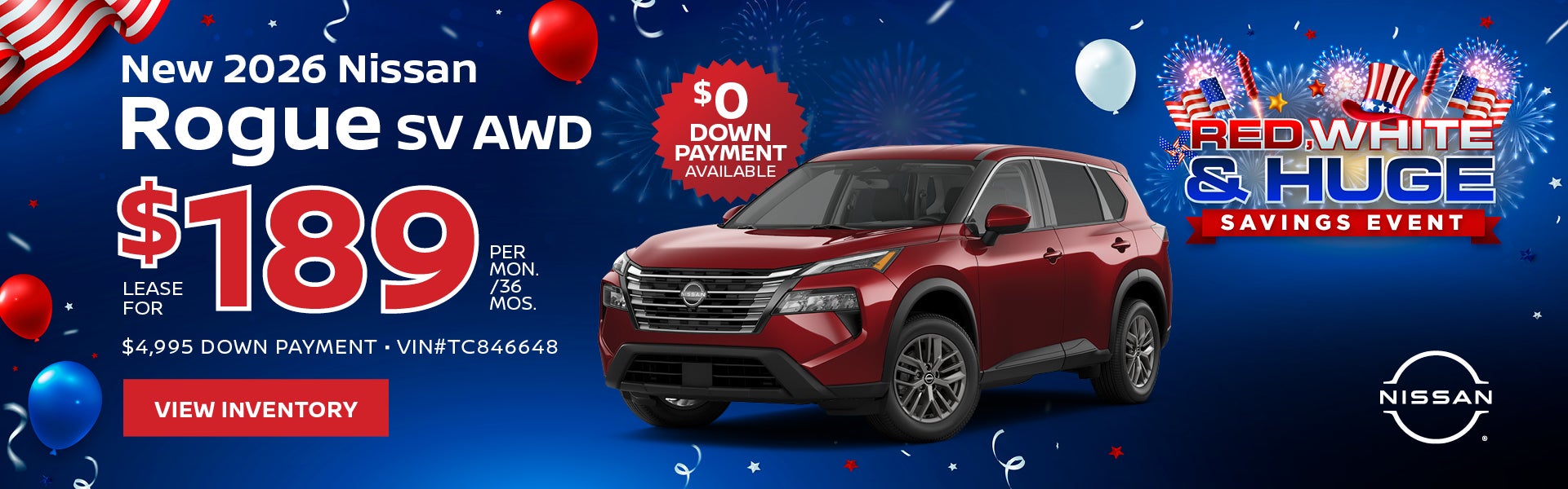 New 2026 Nissan Rogue SV AWD