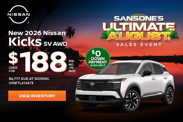New 2026 Nissan Kicks SV AWD