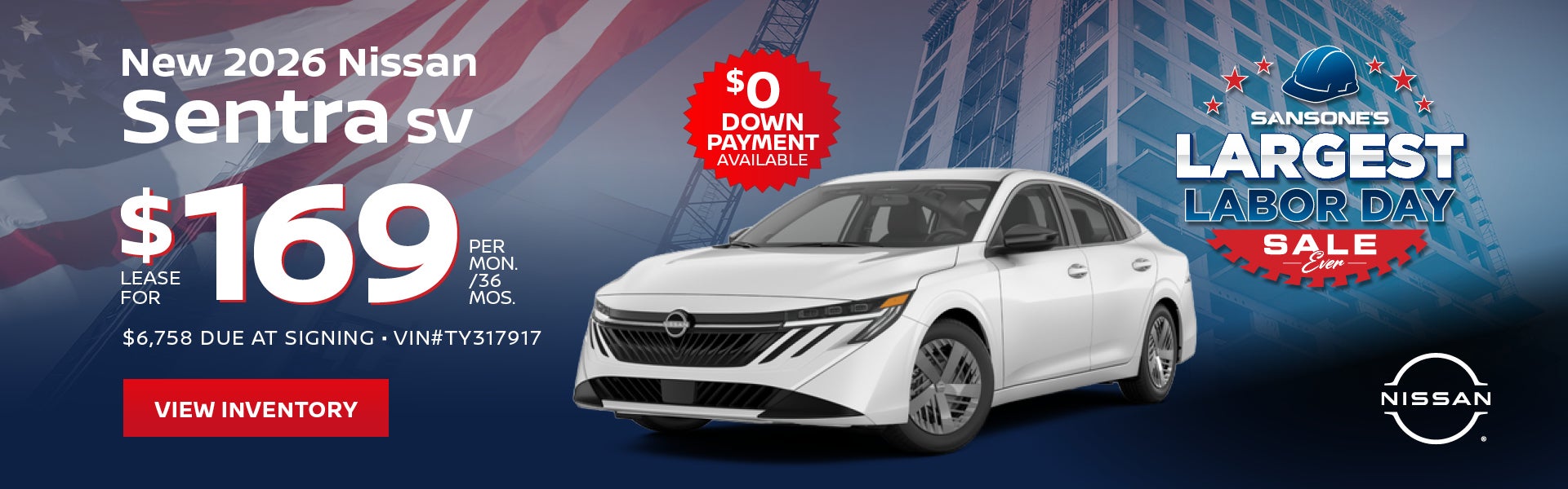 New 2026 Nissan Sentra SV