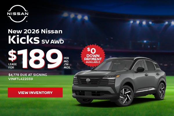 New 2026 Nissan Kicks SV AWD