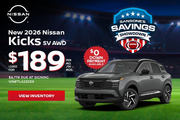 New 2026 Nissan Kicks SV AWD