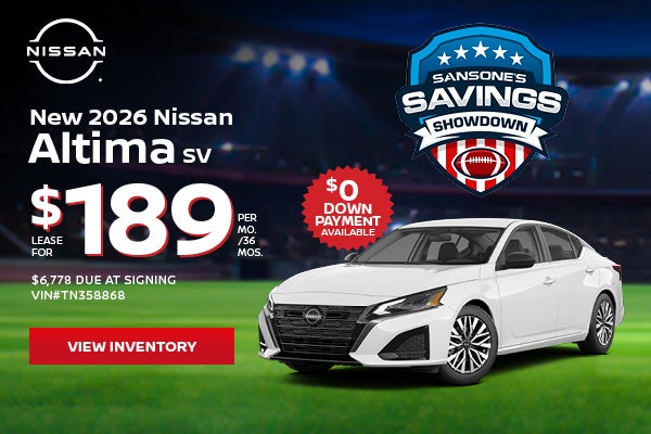 New 2026 Nissan Altima SV