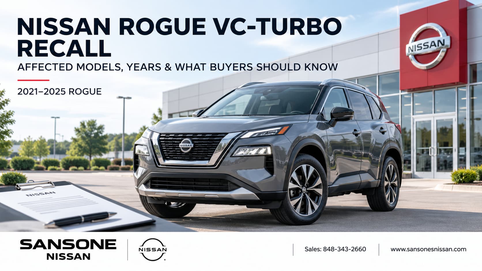 Nissan Rogue VC-Turbo recall